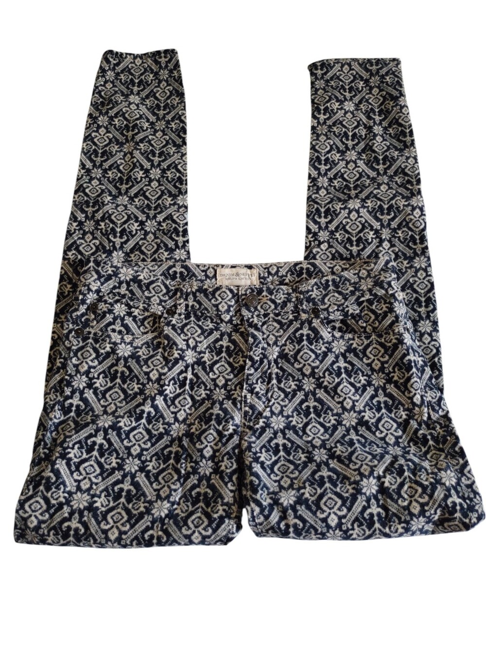 Denim & Supply Ralph Lauren 29 Velvet Print Pants